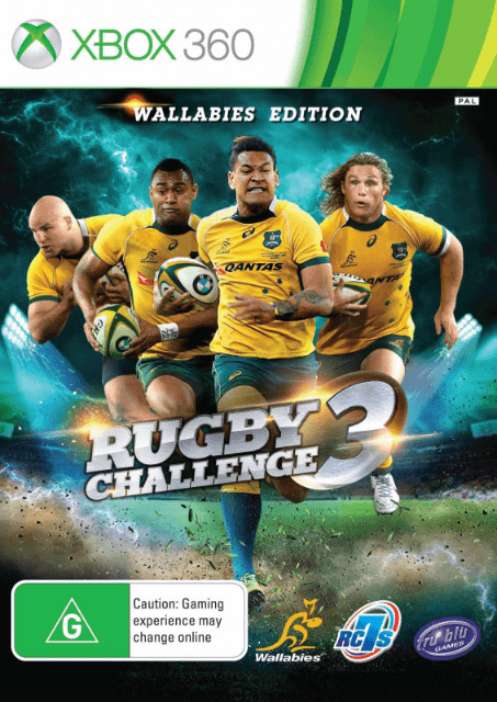 Rugby Challenge 3 box art for Xbox 360